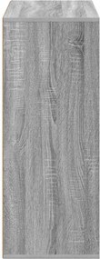 vidaXL Πλαϊνό γραφείο Γκρι Sonoma 60 x 33,5 x 84 εκ