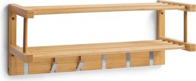 Κρεμάστρα Τοίχου 6 Θέσεων Με Ράφια (60x24x24) Z-L 13583