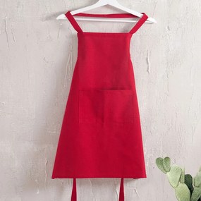 Ποδιά Ολόσωμη Daily Red Ρυθμός 60x85cm 100% Βαμβάκι