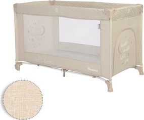 BABY COT NOEMI 1 LAYER FOG BEIGE STAR