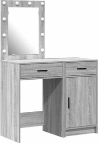 vidaXL Τραπέζι περιποίησης 2 τμχ. Γκρι 50 x 41 x 135 εκ