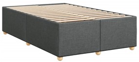 ΚΡΕΒΑΤΙ BOXSPRING ΜΕ ΣΤΡΩΜΑ ΣΚΟΥΡΟ ΓΚΡΙ 120X190 ΕΚ ΥΦΑΣΜΑΤΙΝΟ 3293527