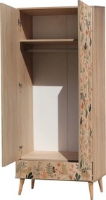 Διφυλλη Ντουλαπα Πολυχρωμη CITY CAT 45x80x190