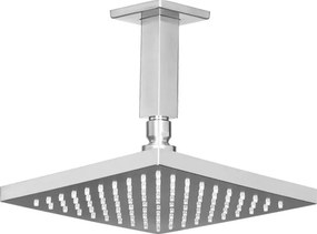 Almar E044077+R50812 Inox Finish - Κεφαλή Ντους με Βραχίονα Οροφης