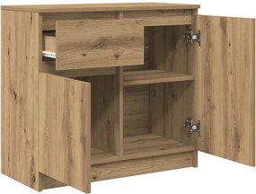 vidaXL Συρταριέρα με Συρτάρια Τεχνίτης Δρυς 71x35x65 εκ. Επεξ. Ξύλο