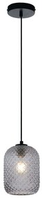 Φωτιστικό Οροφής Ashford I-ASHFORD-S15 GR 1xE27 Φ15cm 150cm Fume Luce Ambiente Design Glass