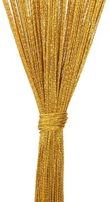 Κουρτίνες String 2 τεμάχια Χρυσό 140x250 cm - Χρυσό