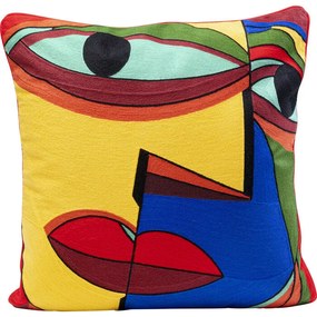 Μαξιλάρι Faccia Arte Πολύχρωμο 50x14x50 εκ. - Πολύχρωμο