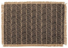 Σουπλά 07.188902 45x30cm Natural-Black Jute