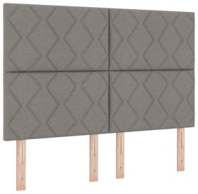 vidaXL Κρεβάτι με Στρώμα Ταπείνιο 140x190 εκ Ύφασμα