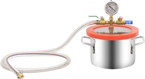 vidaXL Θάλαμος Κενού με Αντλία Δύο Σταδίων 3,7 Λίτρα