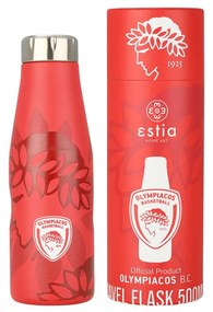 ESTIA ΘΕΡΜΟΣ TRAVEL FLASK OLYMPIACOS BC EDITION 500ml