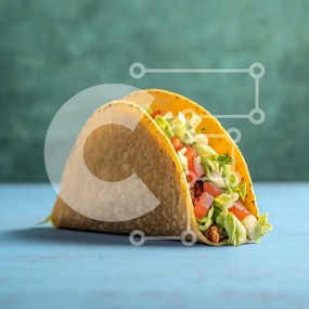 Σετ των 2 Intra Συλλεκτικό Ξύλινο Παζλ Plywood 4mm - Νόστιμο τάκο με φρέσκα υλικά Σε Ξύλινο Κουτί - Διαστάσεις: 10x10 cm – 25 κομμάτια