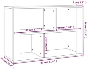 vidaXL Ντουλάπι Γκρι Σκυροδέματος 80x30x54 εκ. Επεξεργασμένο Ξύλο