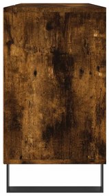vidaXL Ντουλάπι Μπάνιου Καπνιστή Δρυς 80 x 33 x 60 εκ. Επεξεργ. Ξύλο