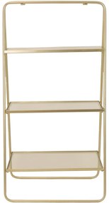 Ραφιέρα ArteLibre Χρυσό Μέταλλο 57x37x110cm-05154102