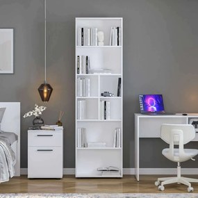 Βιβλιοθήκη Λευκό FIRI 55x23x187