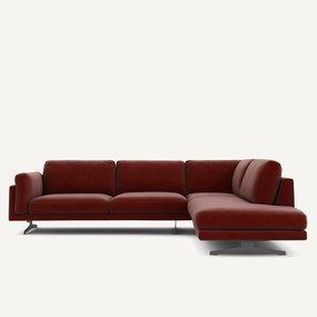 Γωνιακός καναπές από βελούδο, Cesar