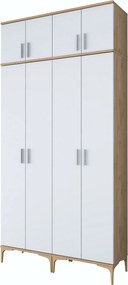 Έπιπλο Εισόδου Καρυδί / Λευκό CUGON 120x37.5x240