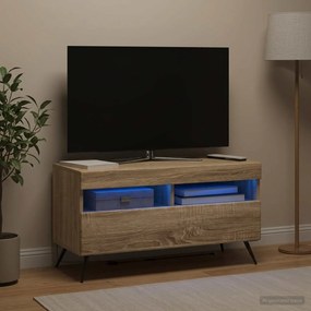 vidaXL Ντουλάπα LED Τηλεόρασης Sonoma Δρυς Επεξεργασμένο Ξύλο