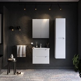 Set Bathroom Furniture PERLA 60 White 60x46x140 εκ.