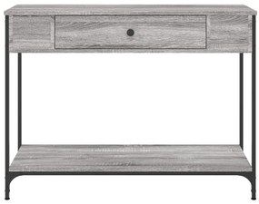 vidaXL Τραπέζι Κονσόλα Γκρι Sonoma 100x34,5x75 εκ. Επεξεργασμένο Ξύλο