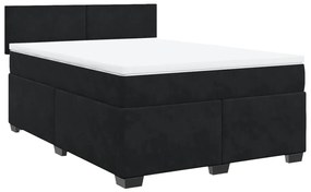 ΚΡΕΒΑΤΙ BOXSPRING ΜΕ ΣΤΡΩΜΑ ΜΑΥΡΟ 160X200 ΕΚ. ΒΕΛΟΥΔΙΝΟ 3286350