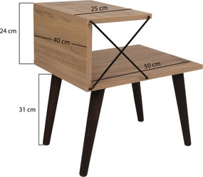 Κομοδίνο Πεύκο CRAPRAN 50x40x55