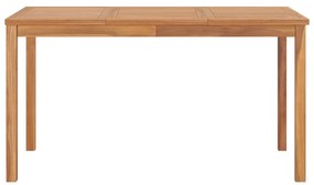 vidaXL Τραπεζαρία Κήπου 140 x 80 x 77 εκ. από Μασίφ Ξύλο Teak