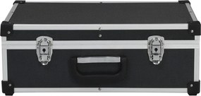 vidaXL Βαλίτσα Εργαλείων Μαύρη 46 x 33 x 16 εκ. Αλουμινίου