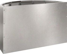 vidaXL Γλάστρα Ασημί 60 x 30 x 35 εκ Ανοξείδωτο ατσάλι