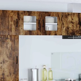 vidaXL Κρεμαστό ντουλάπι κουζίνας 2 pcs Καπνιστό Δρύς 40 x 31 x 40 εκ.
