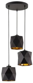 Κρεμαστό Φωτιστικό Οροφής SIRO τρίφωτο TK Lighting-1045-Μαύρο 1045