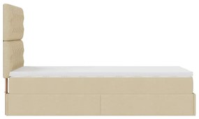 ΟΘΩΜΑΝΙΚΟ ΚΡΕΒΑΤΙ ΜΕ ΣΤΡΩΜΑ CREAM 80X200CM ΥΦΑΣΜΑ 3313200