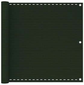 Διαχωριστικό Βεράντας Σκούρο Πράσινο 90 x 500 εκ. από HDPE - Πράσινο