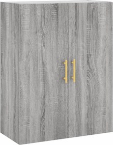 vidaXL Ντουλάπι Τοίχου Γκρι Sonoma 69,5 x 34 x 90 εκ.