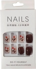 Αυτοκόλλητα νύχια σε διάφορα σχέδια - Press-on fake nails