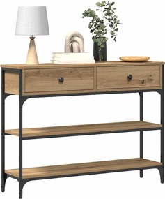 vidaXL Τραπέζι κονσόλας Artisan Oak 100 x 25 x 75 εκ.