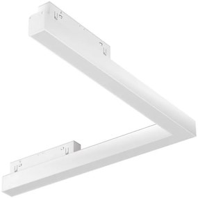 Γωνιακό Φωτιστικό Μαγνητικής Ράγας Exility LED 24W Λευκό 30cm 3000Κ Basis Angle TR042-2-24W3K-W Maytoni TR042-2-24W3K-W