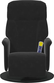 vidaXL Κάθισμα μασάζ Μαύρο 91 x 71 x 105 εκ. Βελούδο
