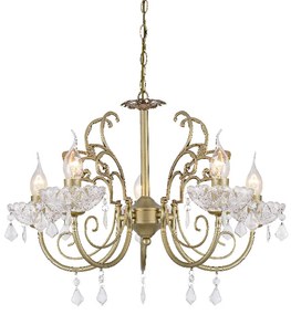 Φωτιστικό Οροφής Elegant DLA12155P Gold Crystal, Metal