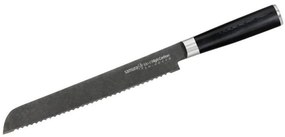 Μαχαίρι Ψωμιού MO-V Stonewash SM-0055B 23cm Black Samura Stainless Steel