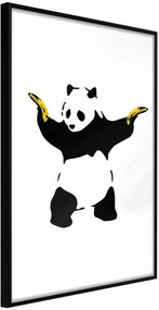 Αφίσα - Banksy: Panda With Guns - 20x30 - Μαύρο - Χωρίς πασπαρτού