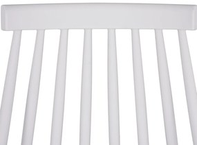 Σετ τραπεζαρίας MINIMAL C21172 5τμχ Λευκό MDF &amp; Καρέκλες Λευκό - Φυσικό 120x80x73 εκ.