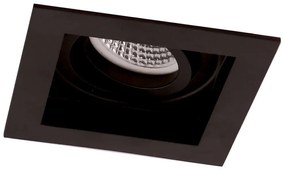 Φωτιστικό Οροφής - Σποτ Χωνευτό Artsi 4208001 10x10x4cm Black Viokef Μέταλλο