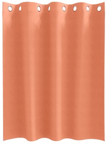 vidaXL Κουρτίνες με κουρτίνες 2 pcs Τερακότα 140 x 140 cm Πολυεστέρας