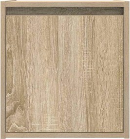 vidaXL Κομοδίνα Επιτοίχια 2 τεμ. Sonoma Δρυς 38x34x40 εκ.