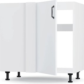 Modest Κάτω Γωνιακό Ντουλάπι Λευκό 100x48x82cm