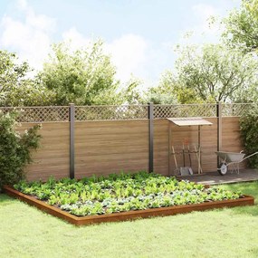 vidaXL Φράχτες με σαλιγκάρια 20 pcs Σκ rusty