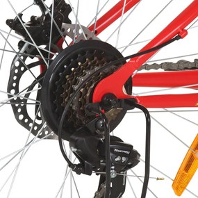 Ποδήλατο Mountain 26'' Κόκκινο με 21 Ταχύτητες 36 εκ. - Κόκκινο